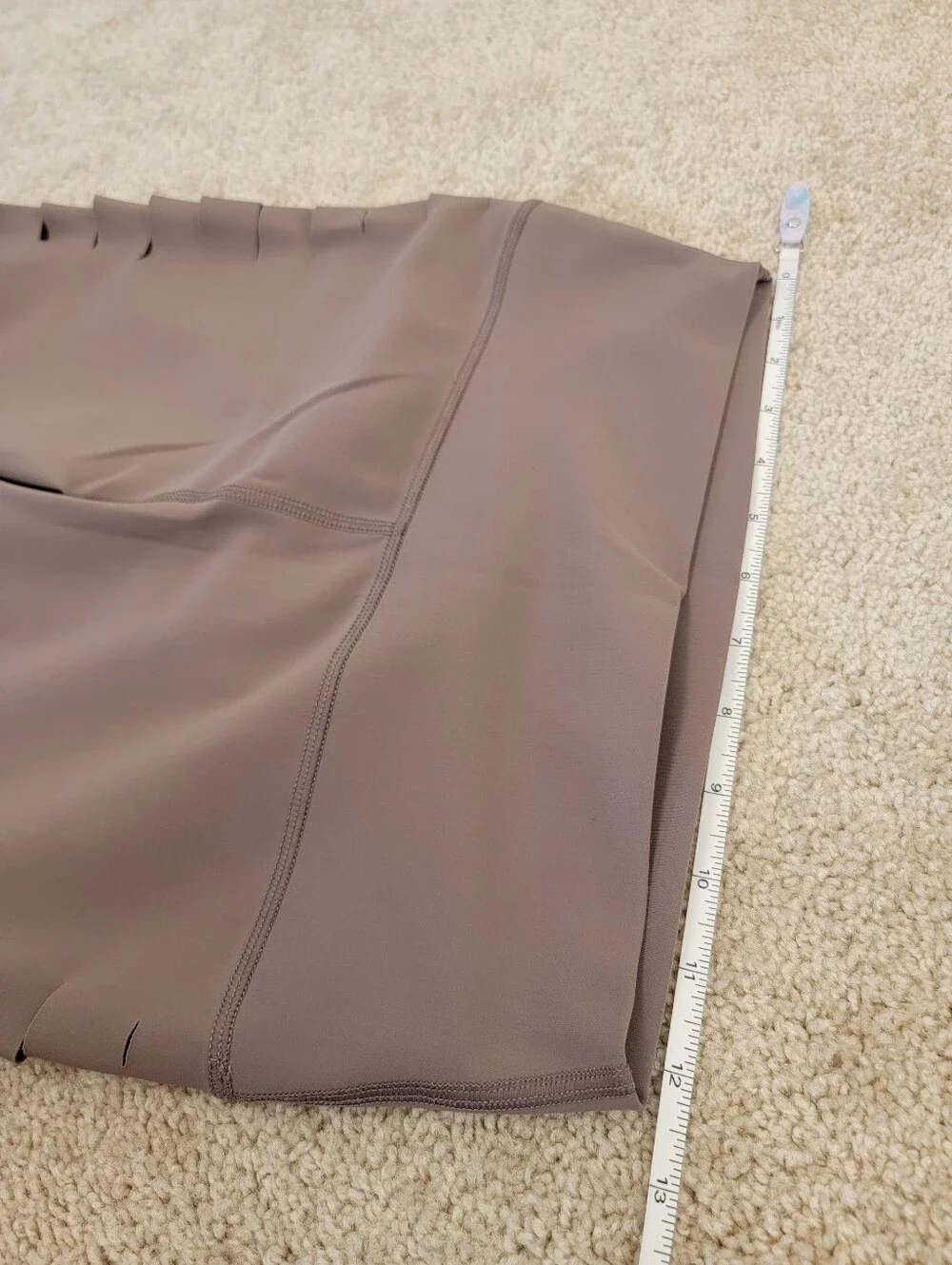 Alo Yoga Side Slice Cutout Leggings High Waisted Taupe Mauve Brown Medium M